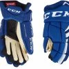 CCM JetSpeed 485 Hockey Gloves, Senior, Red/White