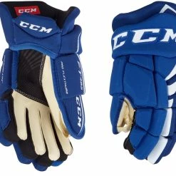 CCM JetSpeed 485 Hockey Gloves, Junior, Black/White
