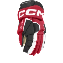 CCM Tacks580 Hockey Gloves, Junior, Black/Red/White