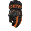 CCM Tacks AS5 Hockey Gloves, Senior, Black/Orange
