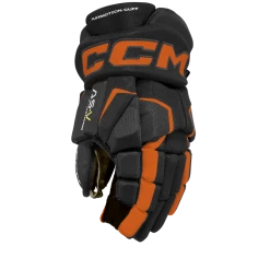 CCM Tacks AS5 Hockey Gloves, Senior, Black/Orange