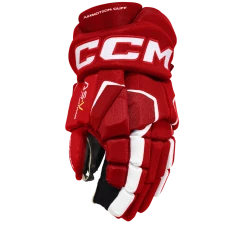 CCM Tacks AS5 Hockey Gloves, Junior, Red