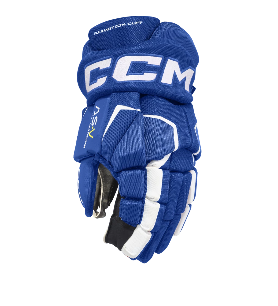 CCM Tacks AS5 Hockey Gloves, Junior, Royal