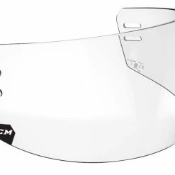 CCM VR14 Clear Hockey Half Face Mask/Visor With Anti-Scratch Coating, One Size