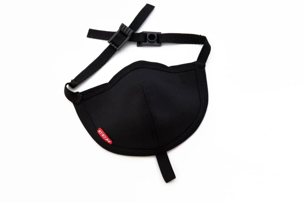 CCM Game On Hockey Player Face Mask With Level 3 Water Resistance, Black, Assorted Sizes